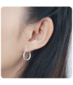 Classic Silver Hoop Earring HO-1747